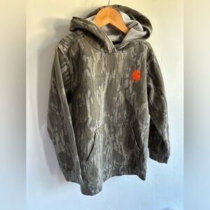 7Y Carhartt Pullover Hooded Sweater Realtree Brown Camo Hoodie Boys Youth